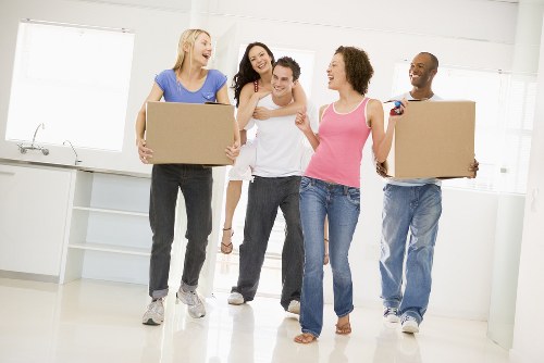 Stratford Man And Van team preparing a safe house move with protective packing