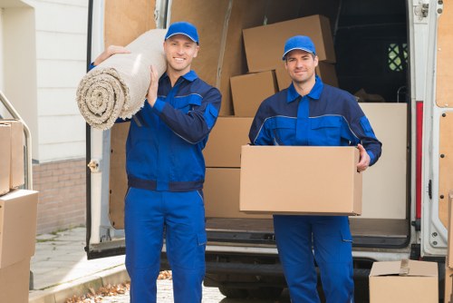 Furniture dismantling and transport during an office relocation in Stratford