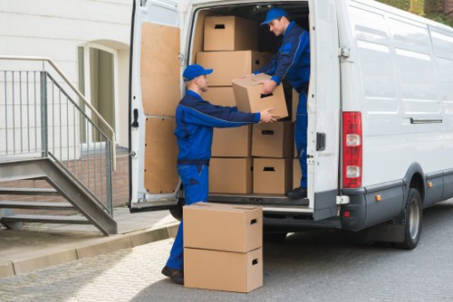 Stratford man and van vehicle ready for a local move