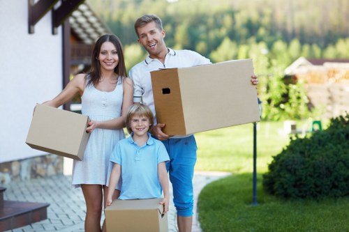 Storage boxes and moving supplies for Stratford flat removals