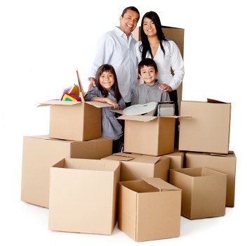 Stratford commercial move preparation with labeled packing and workstations